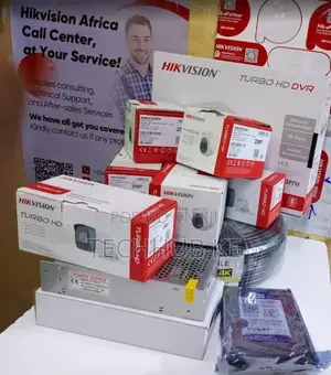 4 Channel CCTV Camera Set Up Package- Hikvision CCTV Security Camera