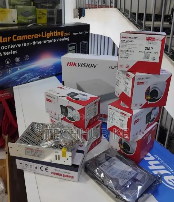 Hikvision CCTV Security Camera 4 Channel Smart Hybrid Package