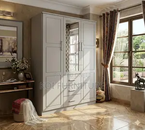 Home Wooden Bedroom Wardrobe Cabinet