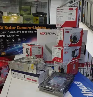 Hikvision CCTV Camera 4 Channel Full Kit Colored Camera +Audio