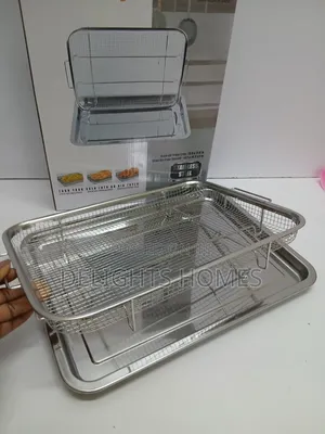Heat Resistant Stainless Steel French Fries Basket + Tray_alp