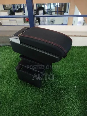 Universal Black Car Armrest – Center Console Storage Box With Comfort