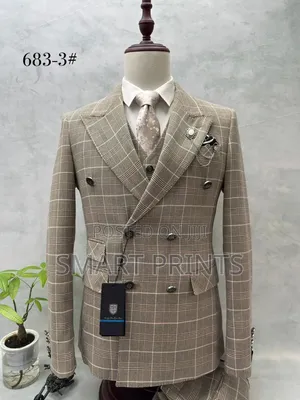  Command Attention With Our Elegant Double-Breasted Suits.