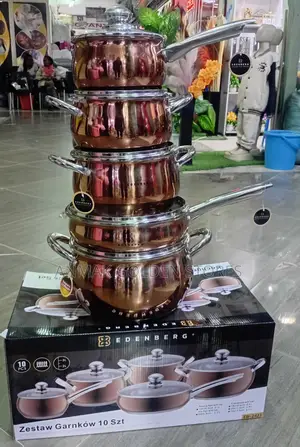 10pcs Edenberg Goldish Cookware Code 2423 Available
