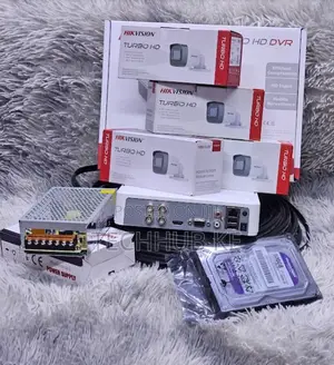 4 Camera CCTV Kit Hikvision With DVR Hard Drive for Home Security