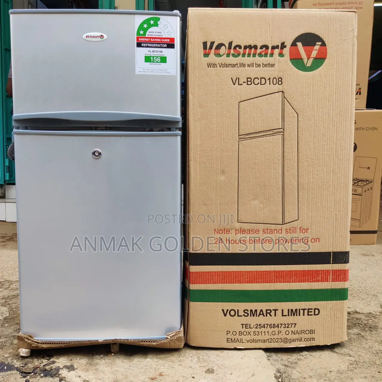 Volsmart Fridge Double Door 108 Litres