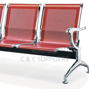 Office 3-Link Metallic Guest Bench