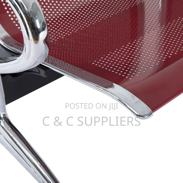 Office 3-Link Metallic Guest Bench