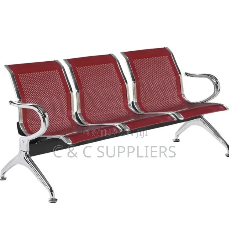 Office 3-Link Metallic Guest Bench