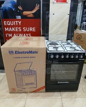 Electromate 60*60 Standing Cooker 3+1 Electric Oven