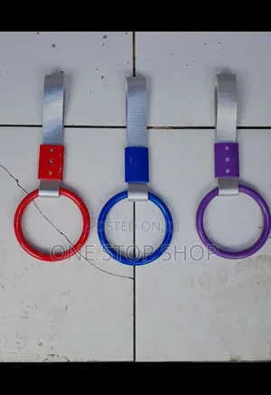 Durable Nylon Hand_pull Strap Plastic Ring Hangs on Car Bumper