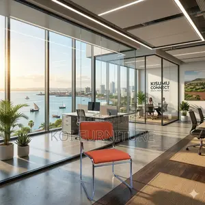 Office Chairs; Sled Based Chrome Office Chairs