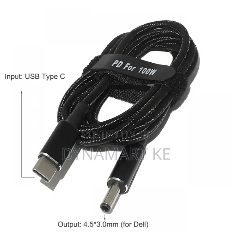 Usb C to Dell 4.5x3.0mm Laptop Cable Dual Chip Pd E-Marker 100w