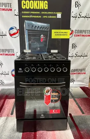 Eminence Black – 60×60 Premium Cooker
 3 Gas + 1 Rapid Hot Plate