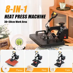 8 In1 Heat Press Machine Digital Transfer Sublimation Printer 30×38cm
