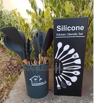 Silicon Spoon Black and Grey