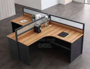 Office Workstation : 2-Way Curved Office Working Workstation