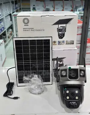 V380 Pro Outdoor Dual Lens Wifi Solar CCTV Camera With Night Vision