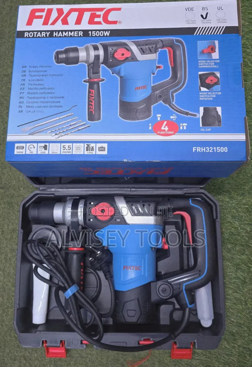 Heavy Duty Fixtech Rotary Hammer 1500w