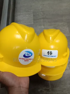 Branded Yellow Safety Helmet
