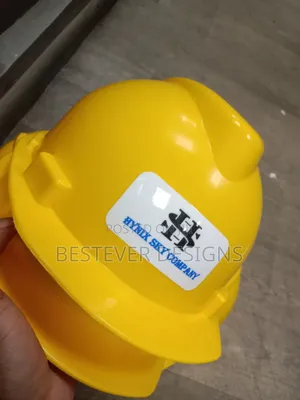 Branded Yellow Safety Helmet