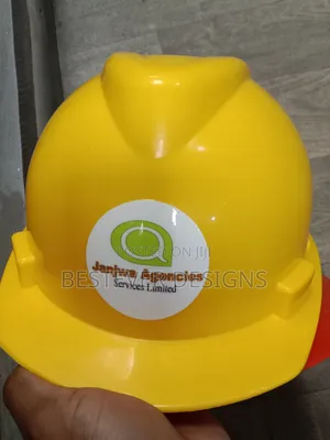 Branded Yellow Safety Helmet