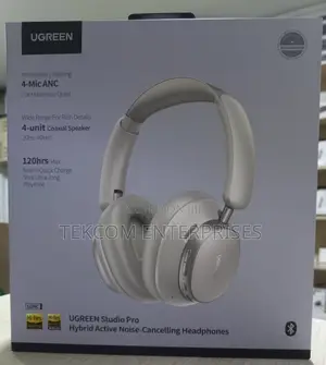 Ugreen Studio Pro Hybrid Active Noise-Cancelling Headphones White