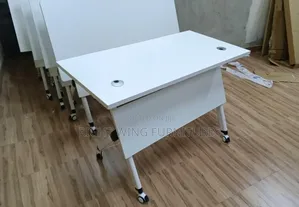 120cm Movable Training Office Table White! 