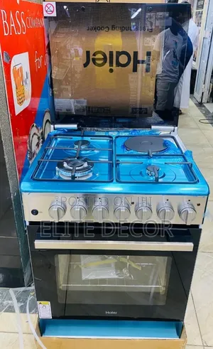 Haier Hcr2031eeslp 60×60 Standing Cooker (3 Gas + 1 Electr) Gas Sensor