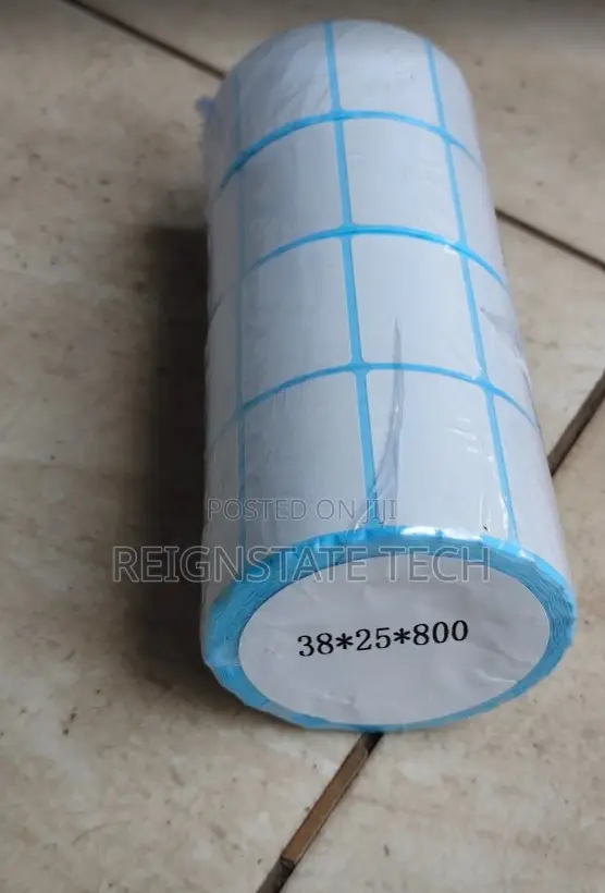 38*25*800mm Barcode Label Stickers