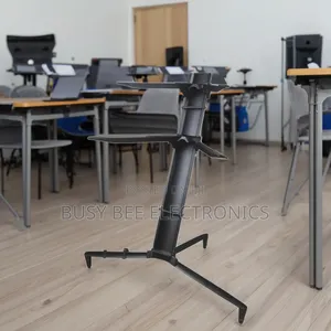 Black Aluminum Alloy Durable Double Keyboard Stand