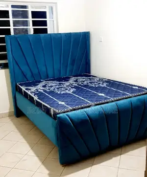 4 by 6 Chester Bed Teal Velvet Elegance
