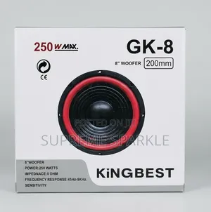 Kingbest 8" 250w Woofer, Model Gk-8,