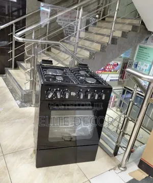 BJS Elite 60×60 Black Standing Cooker (3 Gas + 1 Electric)