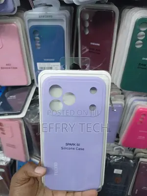 Tecno Spark 50 Aurora Purple Liquid Silicone Phone Case