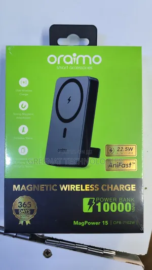 Oraimo Magpower 15 Magnetic Wireless Power Bank (10000mah)