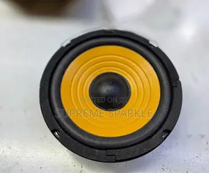 Generic 6.5-Inch Yellow Cone Woofer Speaker.