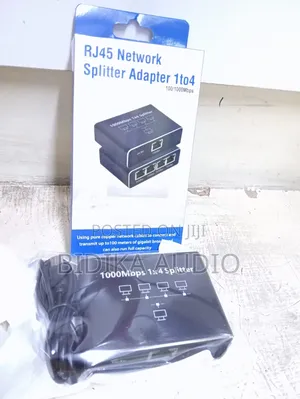 1000mbps Rj45 Network Splitter Adapter 1-to-4 2 Way