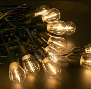 Solar Powered String Lights 20m 30 Bulbs 6700 Warm White