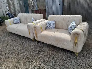5 Seater 3,2 Sofa Set Beige Modern Design