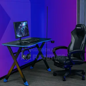 Office Desk; X-Shaped Gaming Desk