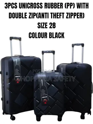 3pcs Unicross Rubber Suitcases