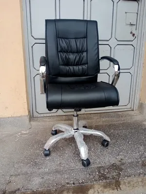 Swivel Black Leather Executive Chair