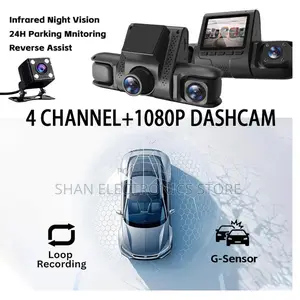 D43 4 Lens Dash Camera With Wifi 24h Parking Monitor, Video Recorder