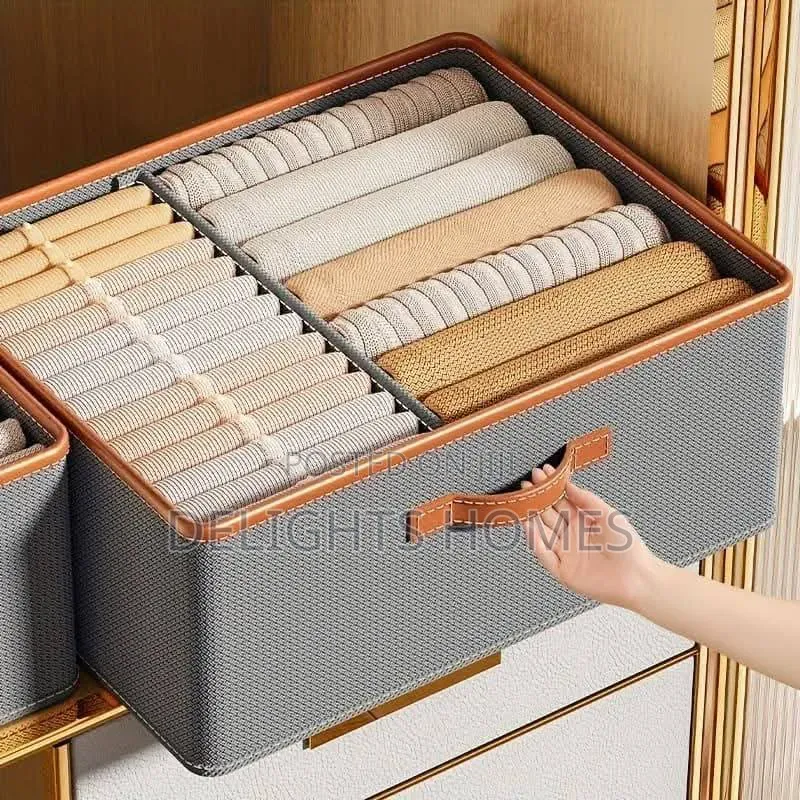 Foldable Double Compartment Closet Organizer_car