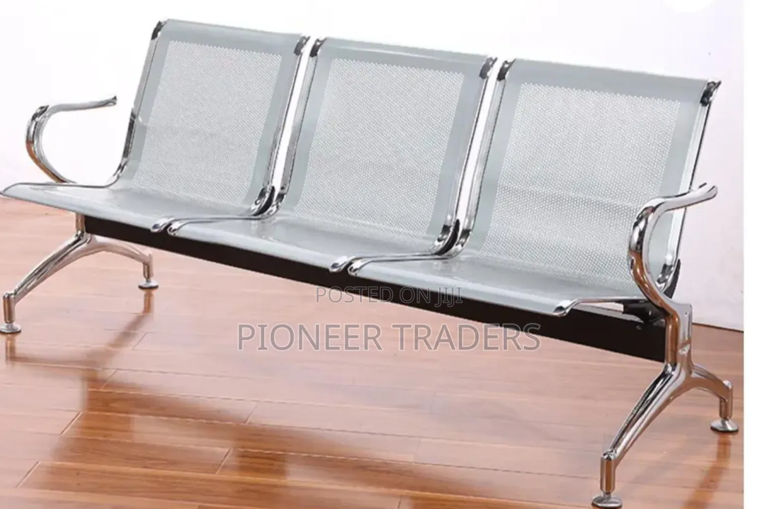 3-Link Non-Padded Waiting Bench