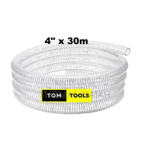 4 Inch X 30m Clear Wired Heavy Duty Suction Pipe