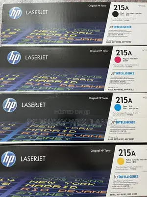 Genuine Hp 215a Toner Set Black Cyan Magenta Yellow 4 Pack