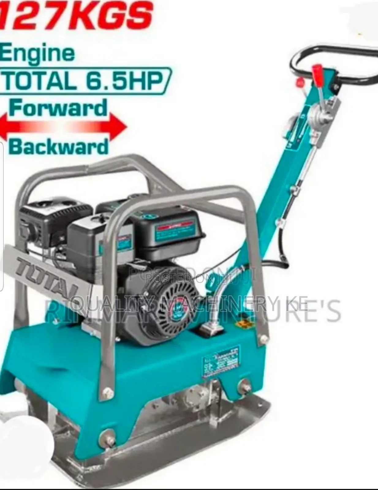 Long Lasting Total Gasoline Reversible Plate Compactor 127kgs