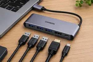 "Ugreen 5-in-1 Usb-c Multifunction Adapter - Cm511usb-c To Usb-a 3.0